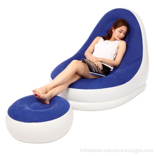 Comfortable relax recliner inflatable lazy sofa chair beanbag lounge chair inflatable living room party air sofa chair set